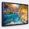 Designart - Turquoise Water and Sunny Beams - Landscape Photography Framed Canvas Print
